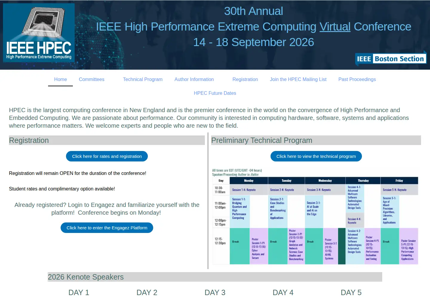 Screenshot of ieee-hpec.org