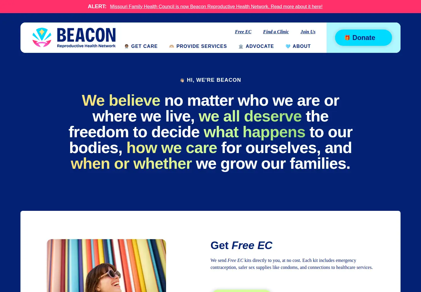 Screenshot of mfhc.org