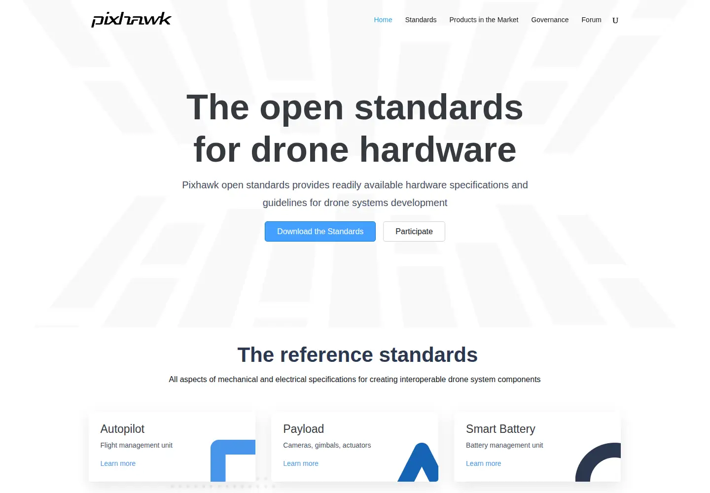 Captured homepage of pixhawk.org in the current scan