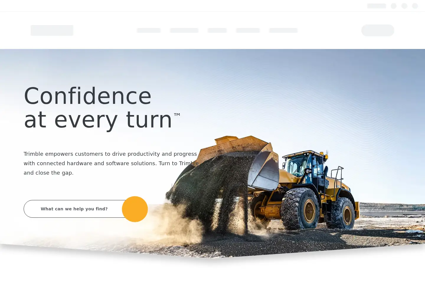 Screenshot of trimble.com