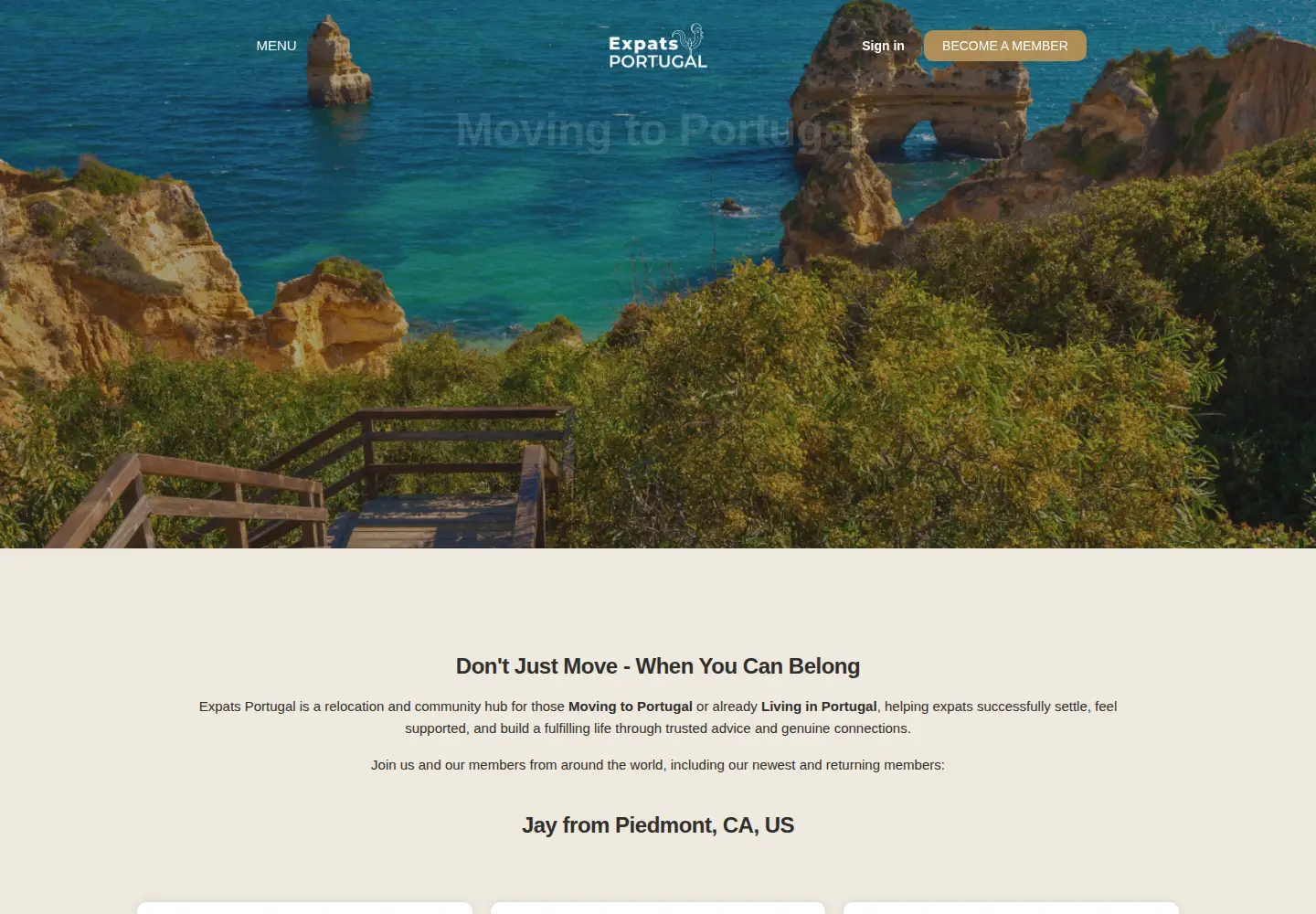 Screenshot of expatsportugal.com