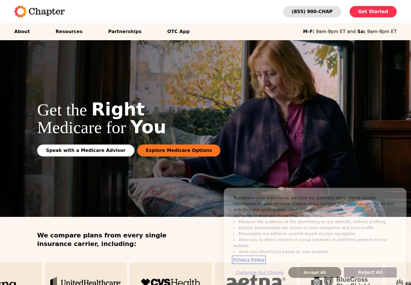 Captured homepage of askchapter.org in the current scan