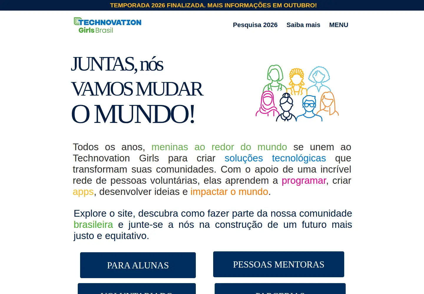 Screenshot of technovationbrasil.org