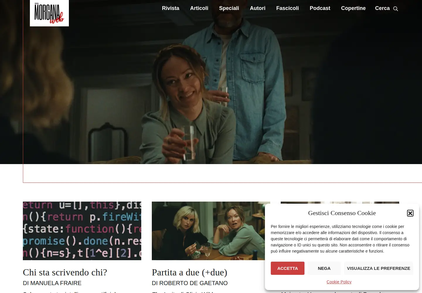 Captured homepage of fatamorganaweb.it in the current scan