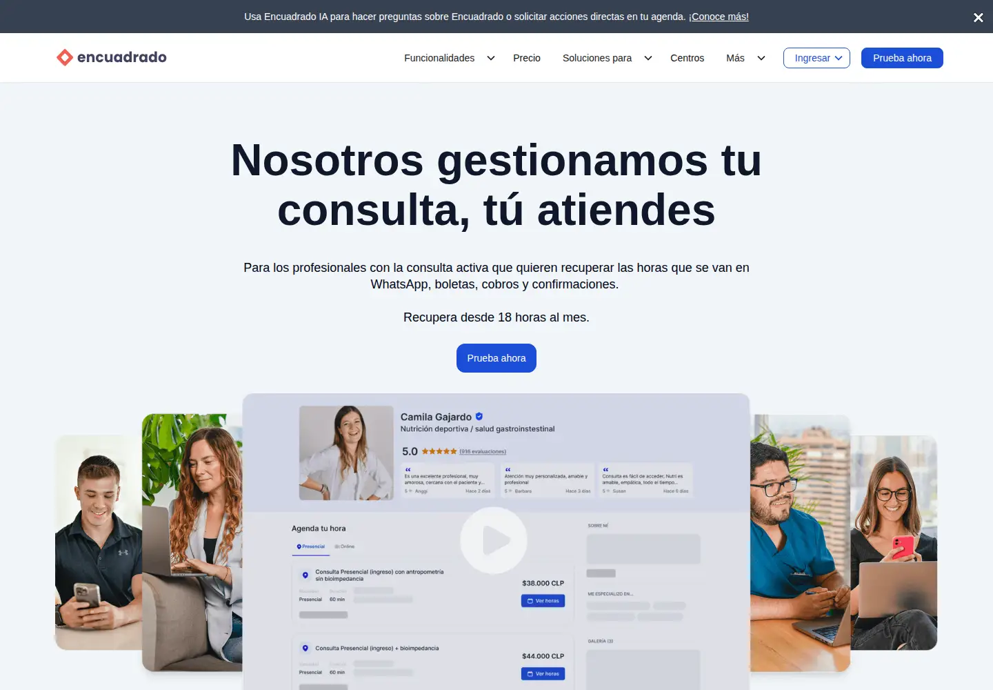Screenshot of encuadrado.com