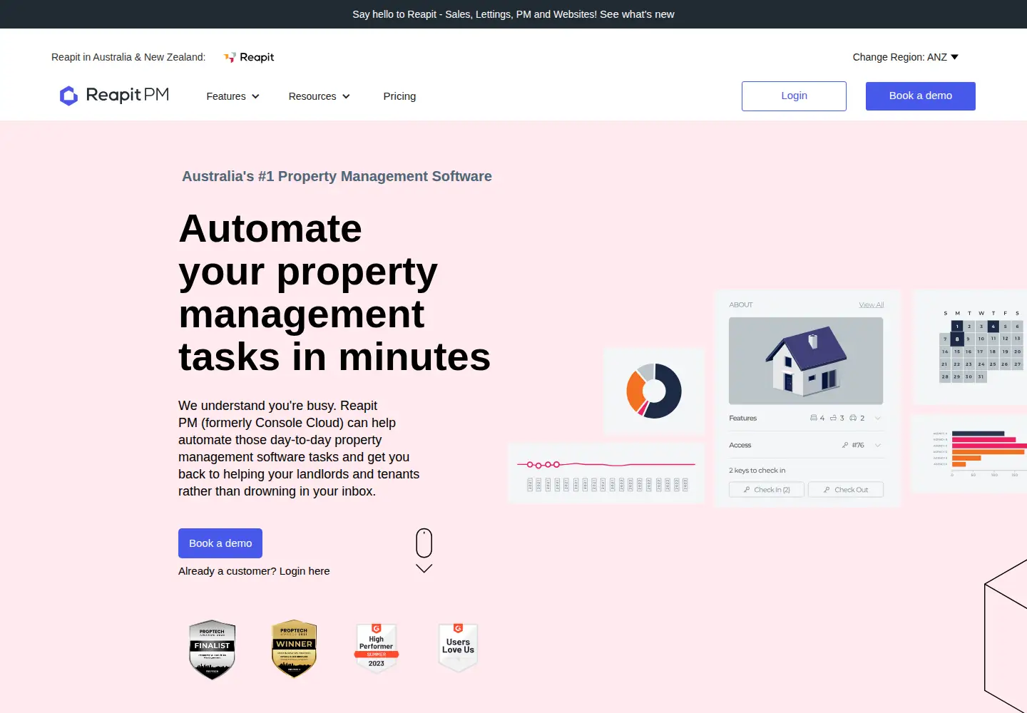 Screenshot of console.com.au