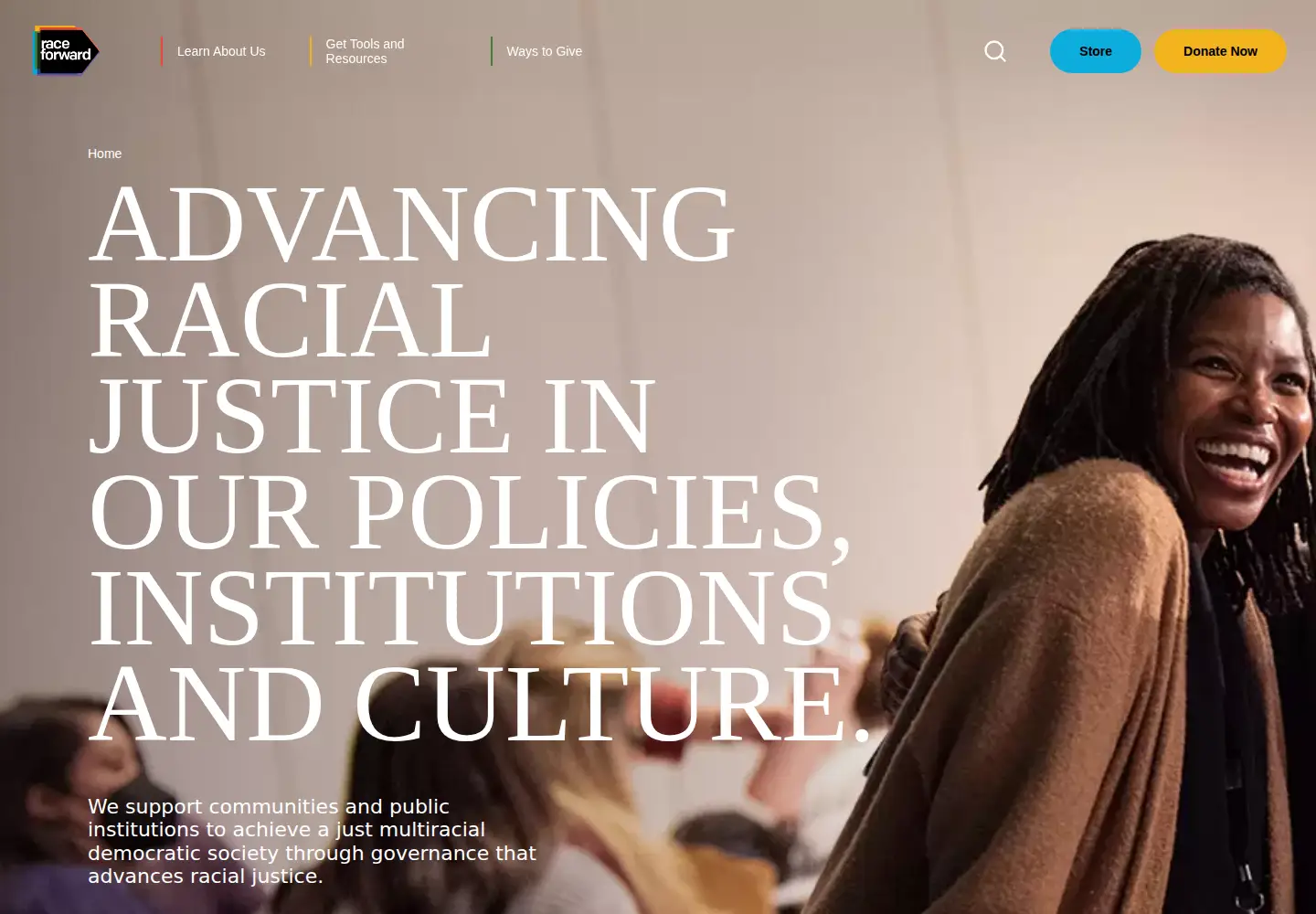 Screenshot of raceforward.org