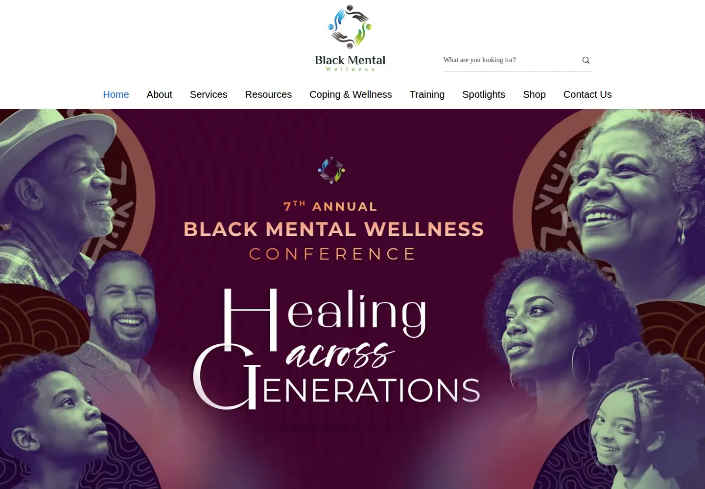 Screenshot of blackmentalwellness.com