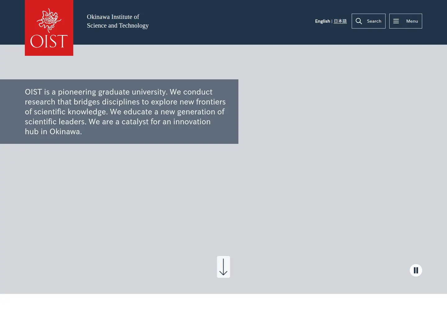 Screenshot of oist.jp