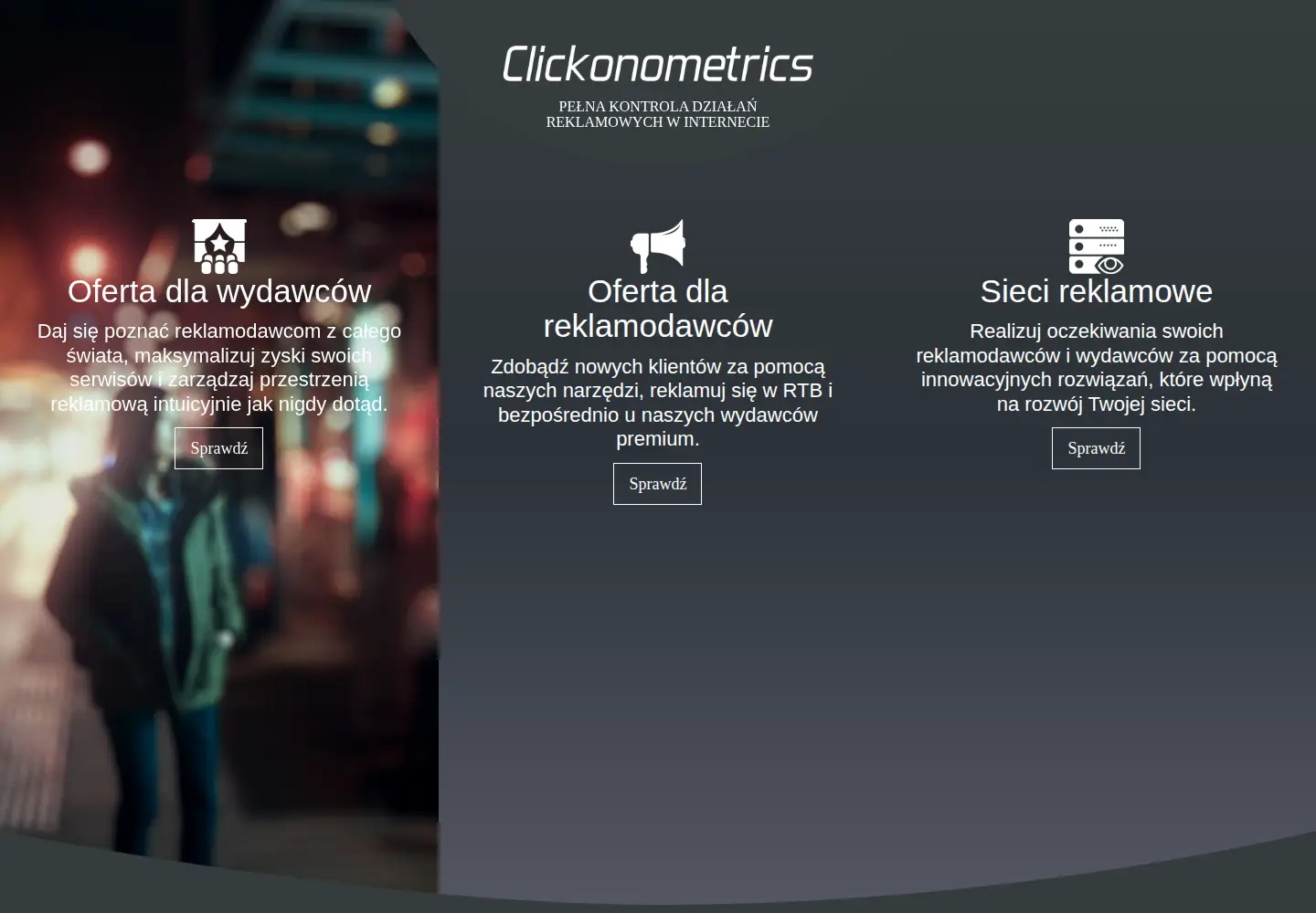 Screenshot of clickonometrics.com