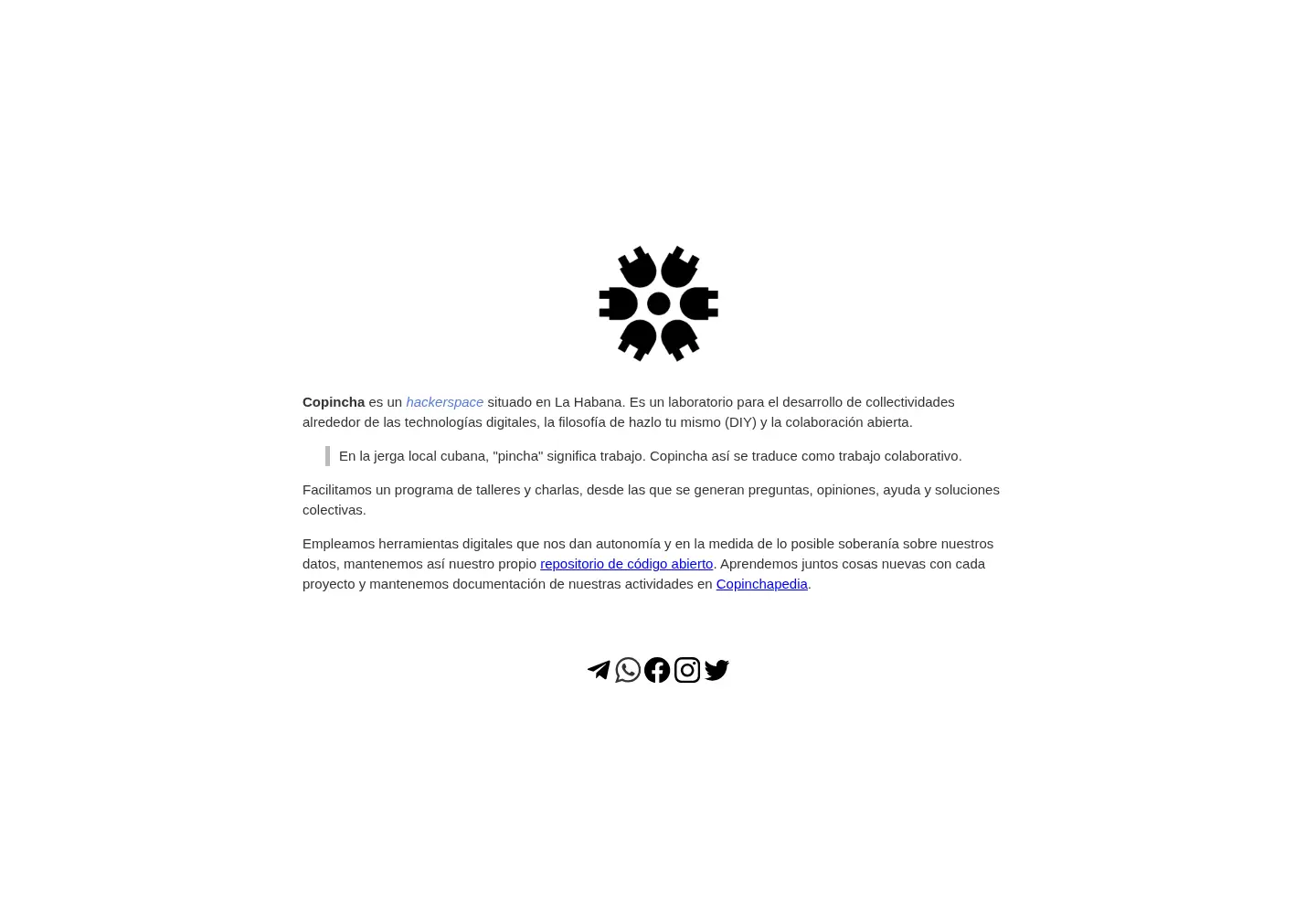 Screenshot of copincha.org