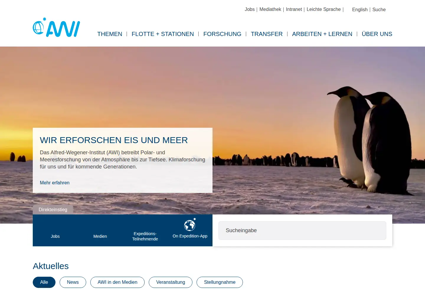 Screenshot of awi.de
