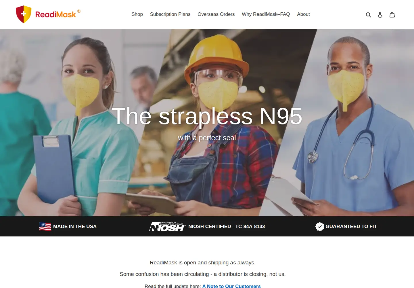 Screenshot of readimask.com