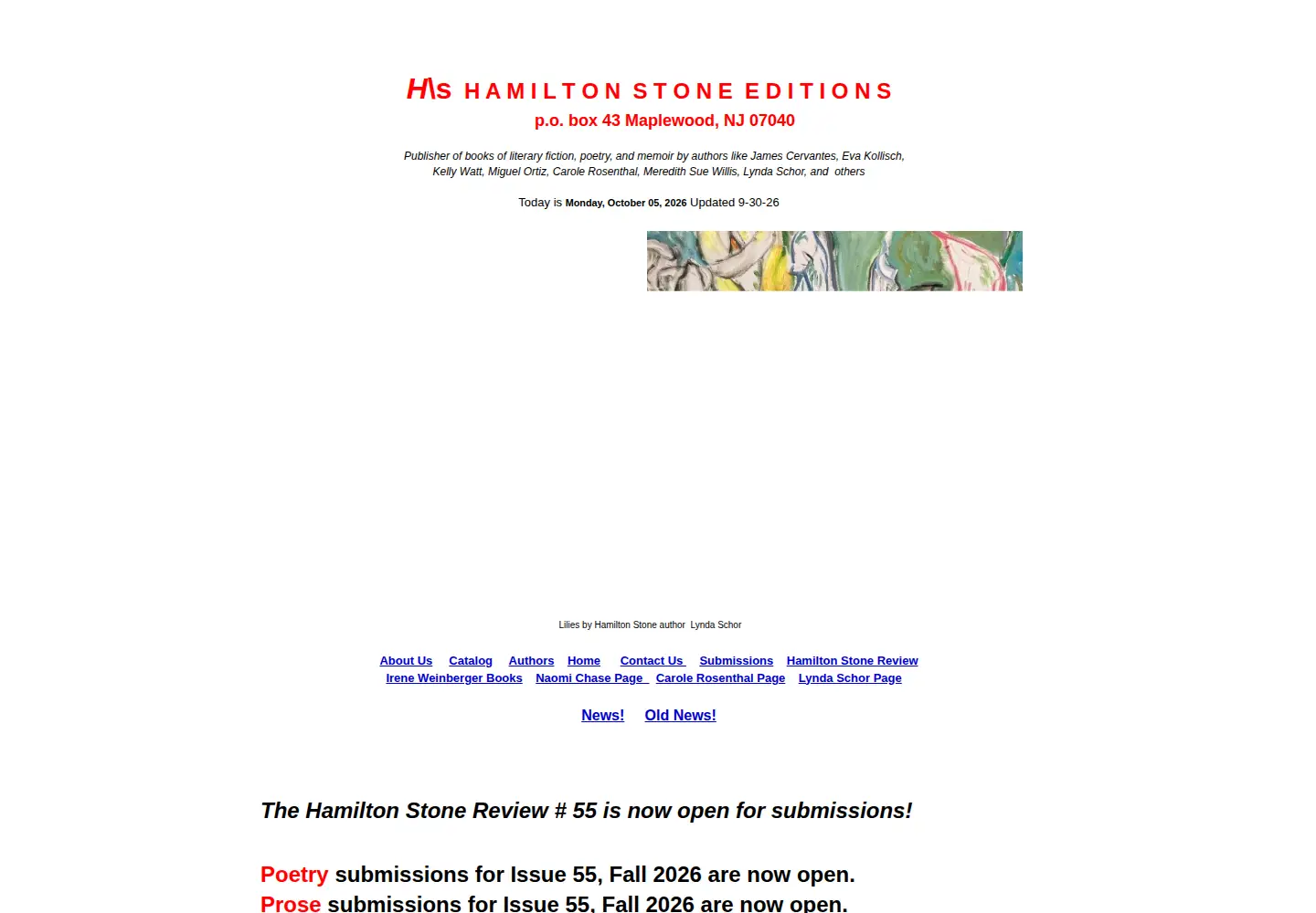 Screenshot of hamiltonstone.org