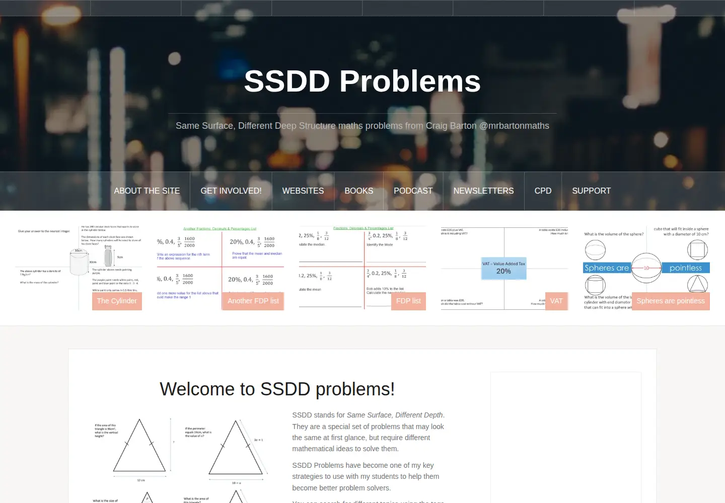 Screenshot of ssddproblems.com