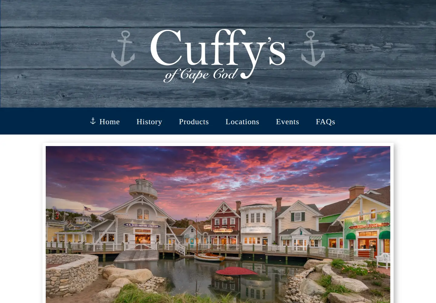 Screenshot of cuffys.com