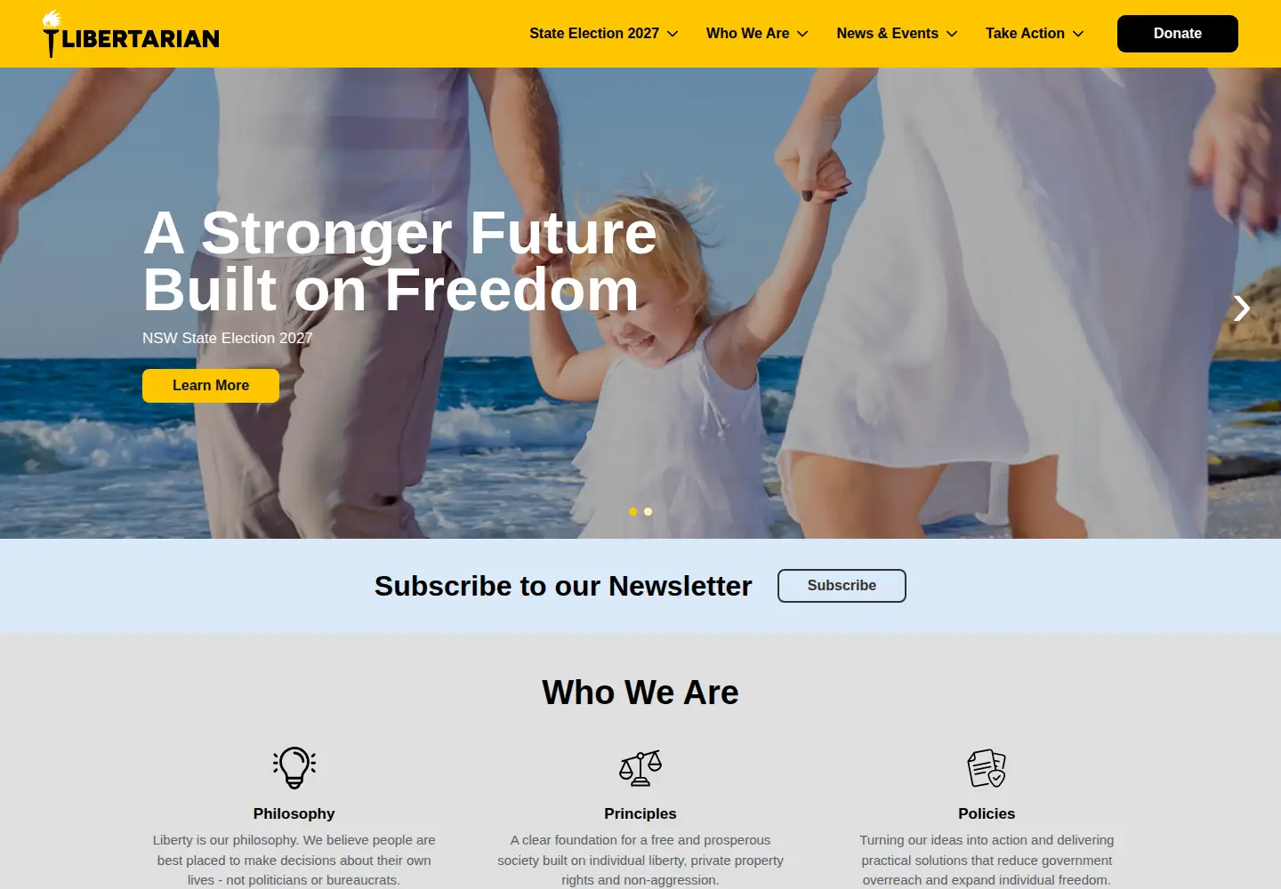 Captured homepage of lpnsw.org.au in the current scan