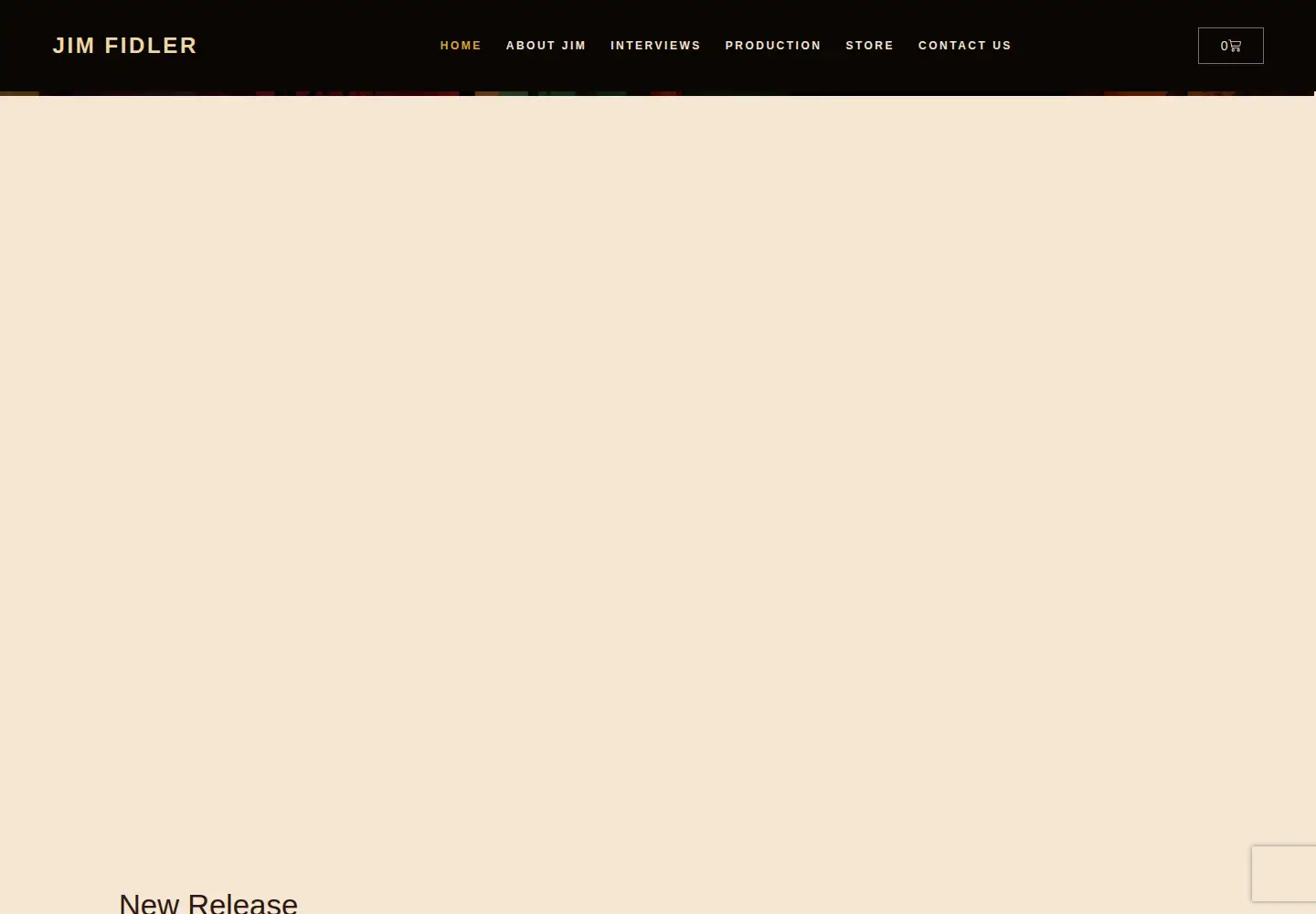 Captured homepage of jimfidler.com in the current scan