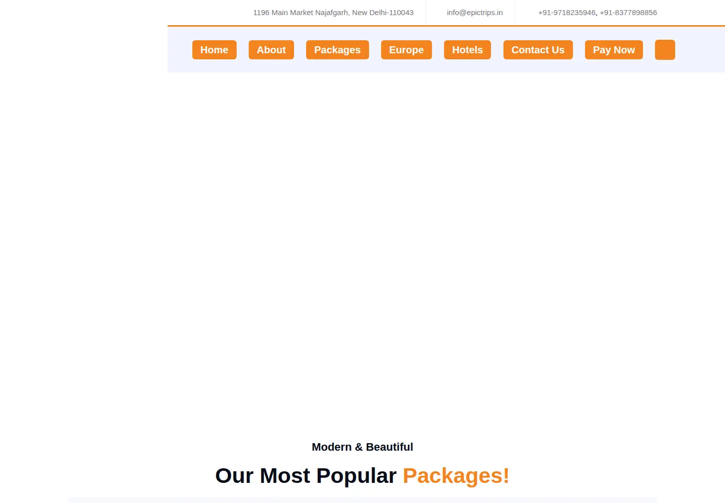 Screenshot of epictrips.in