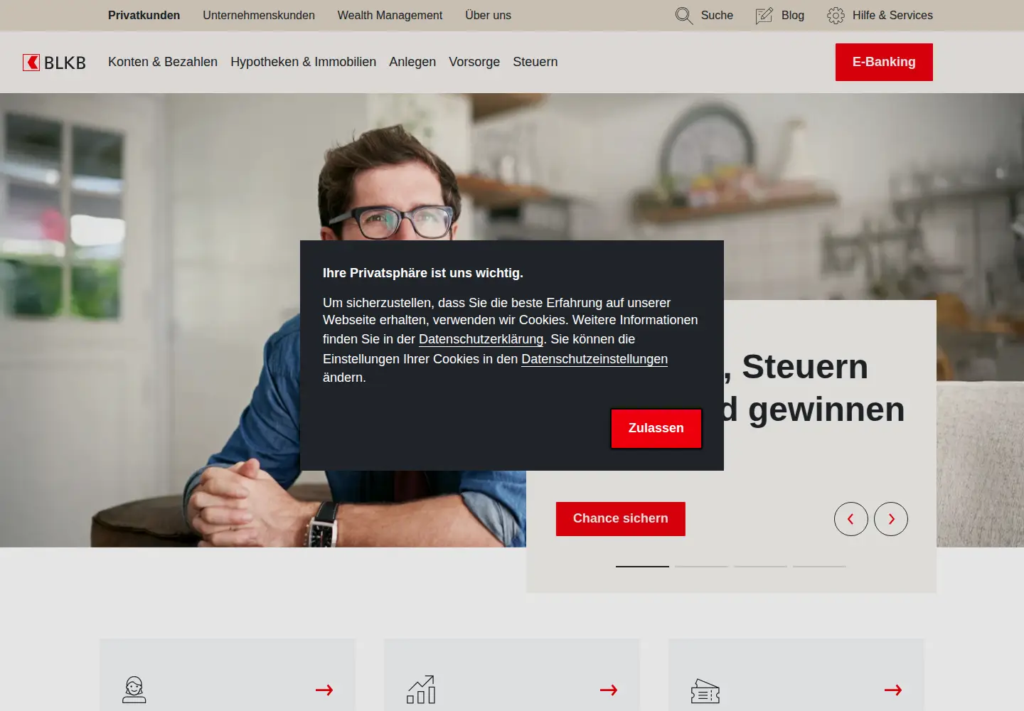 Screenshot of blkb.ch