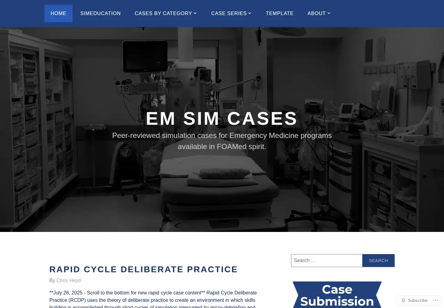 Screenshot of emsimcases.com