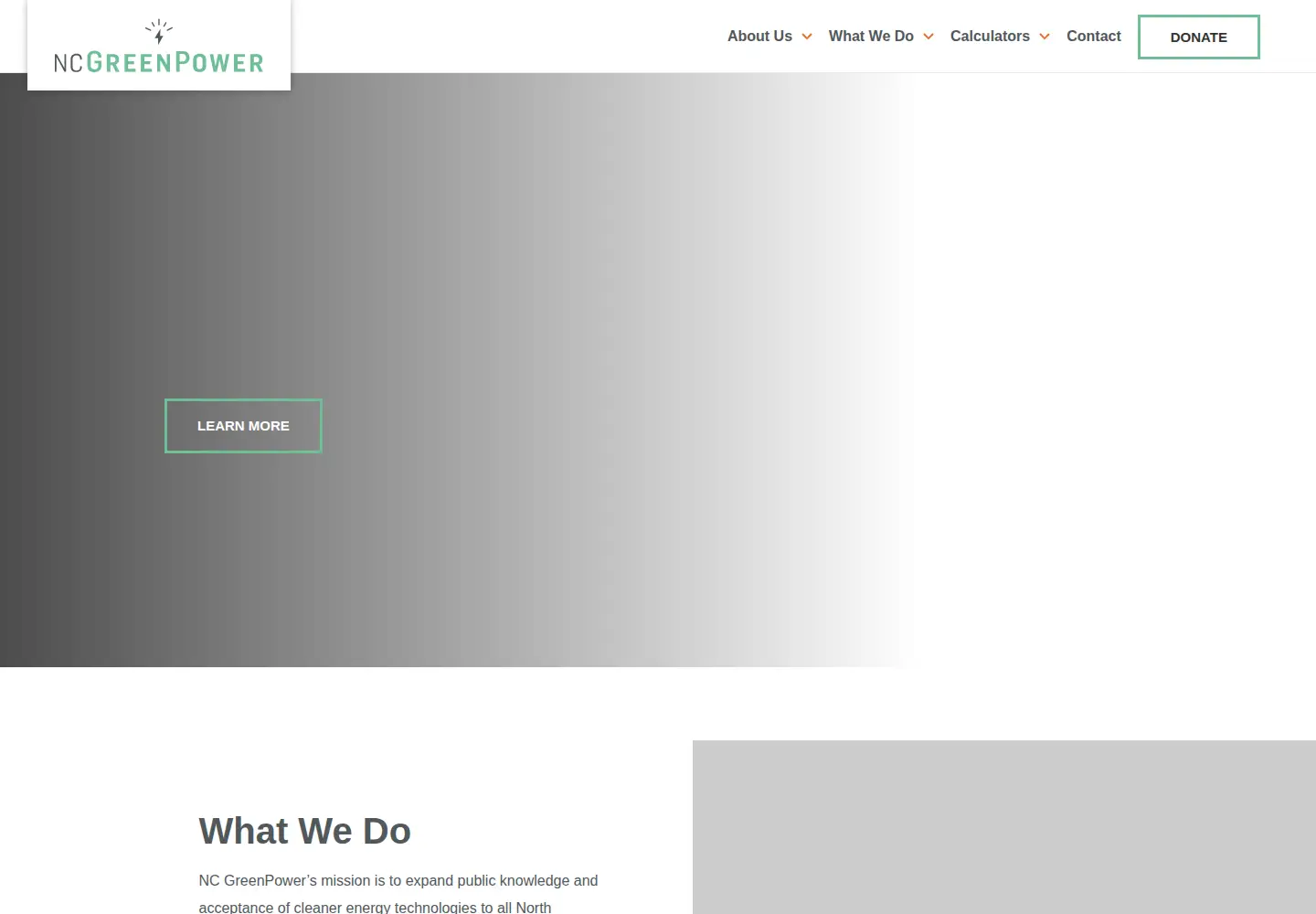 Screenshot of ncgreenpower.org