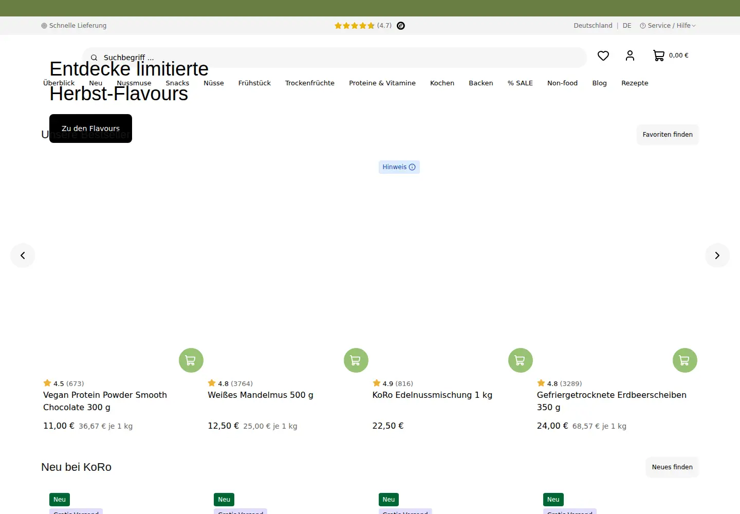 Screenshot of korodrogerie.de