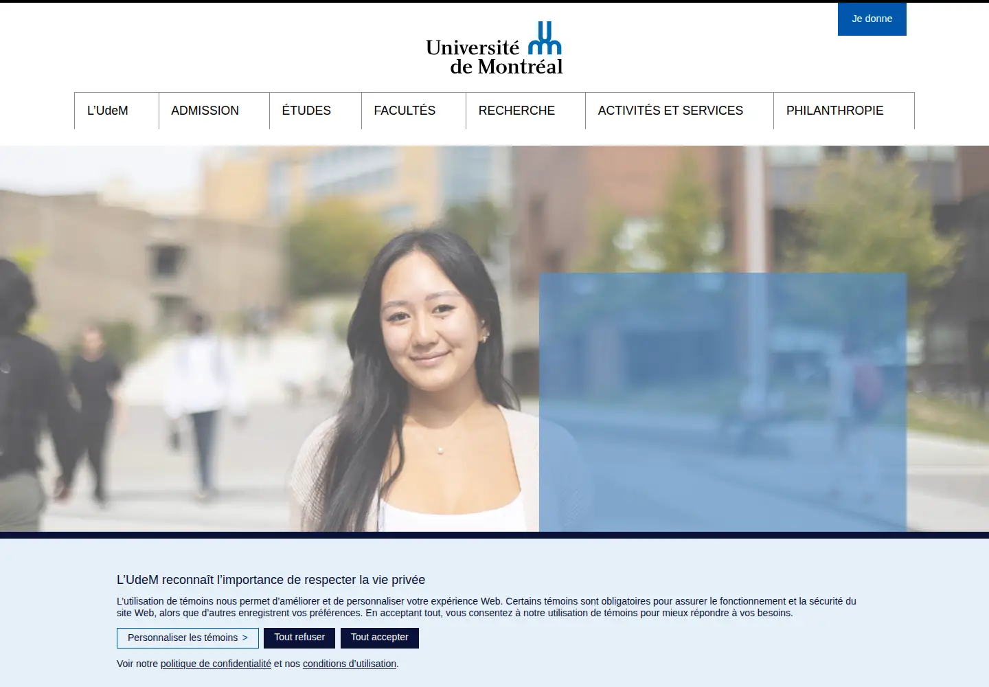 Screenshot of umontreal.ca