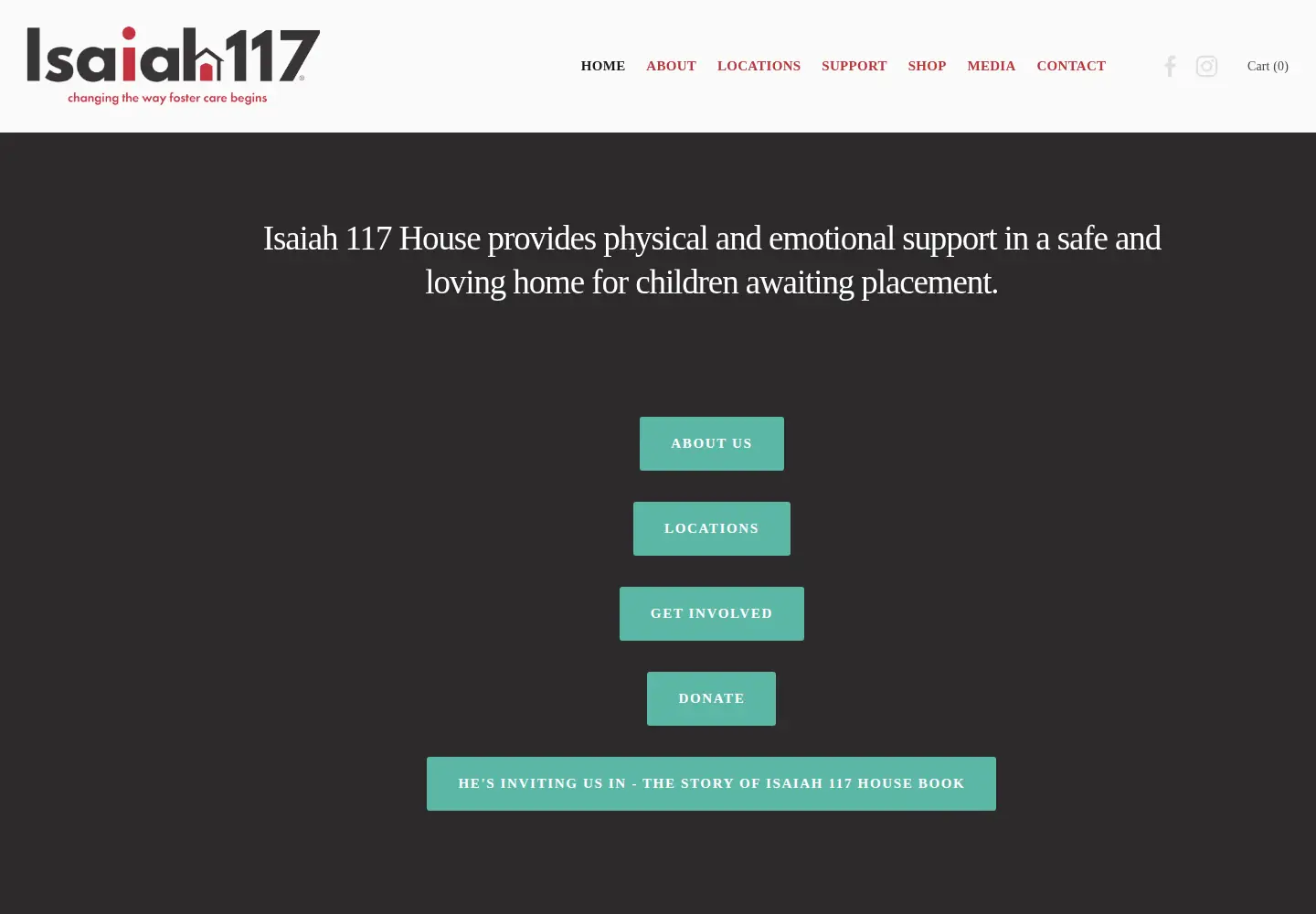 Screenshot of isaiah117house.com