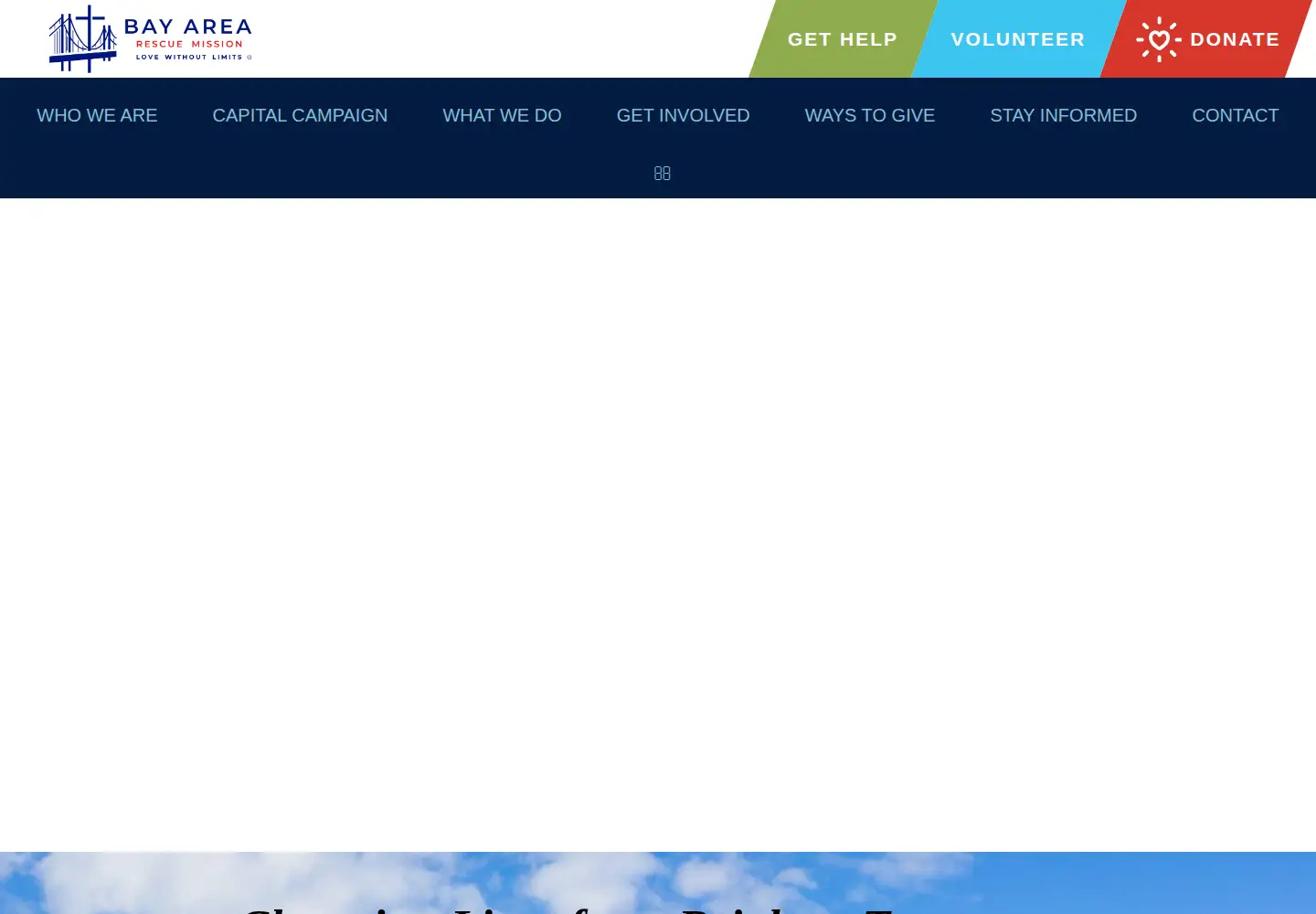 Screenshot of bayarearescue.org