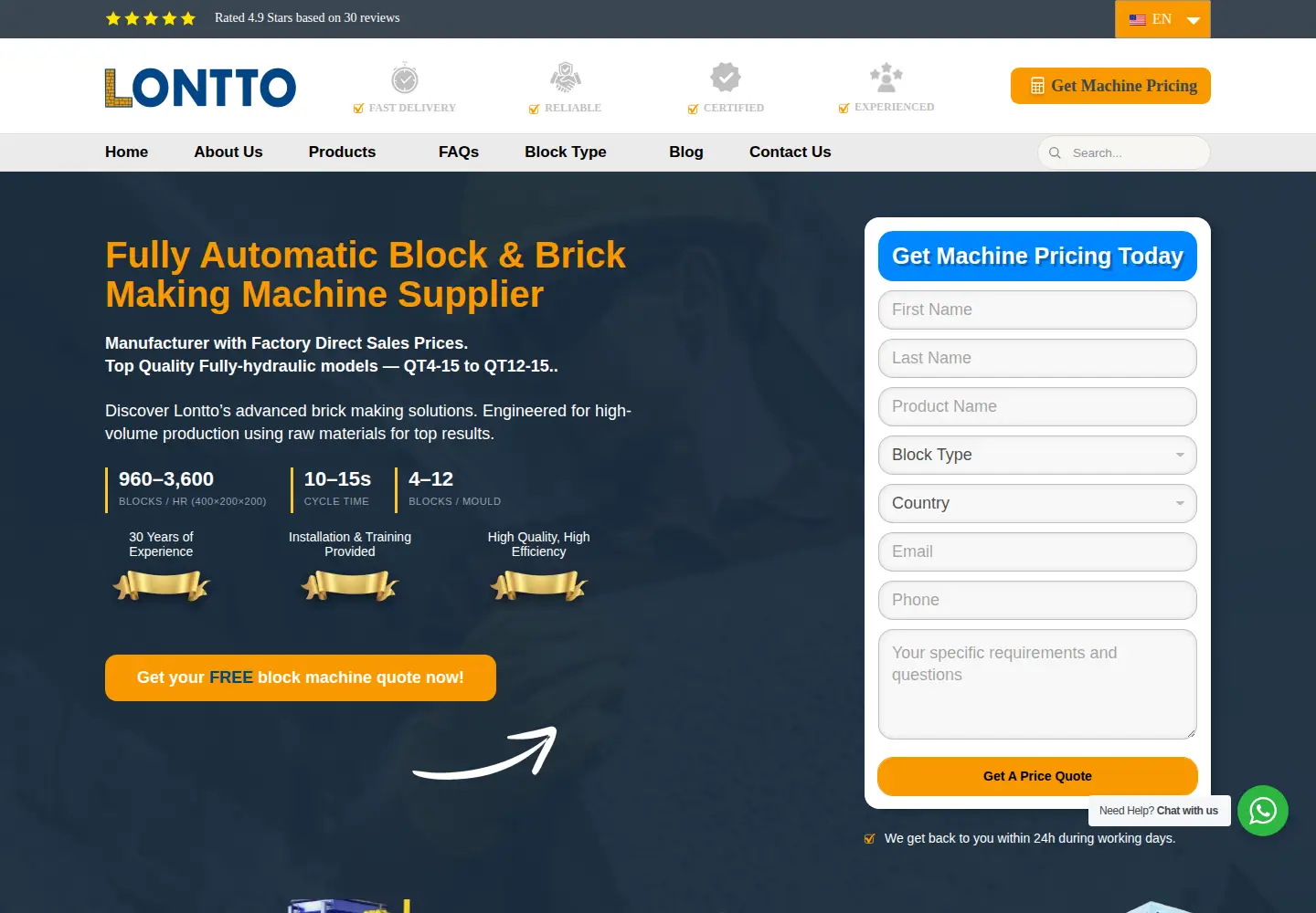 Screenshot of block-machine.net