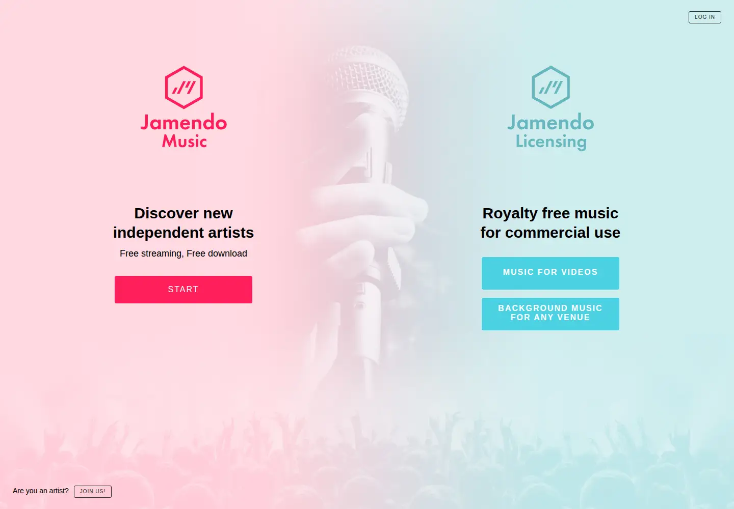 Screenshot of jamendo.com