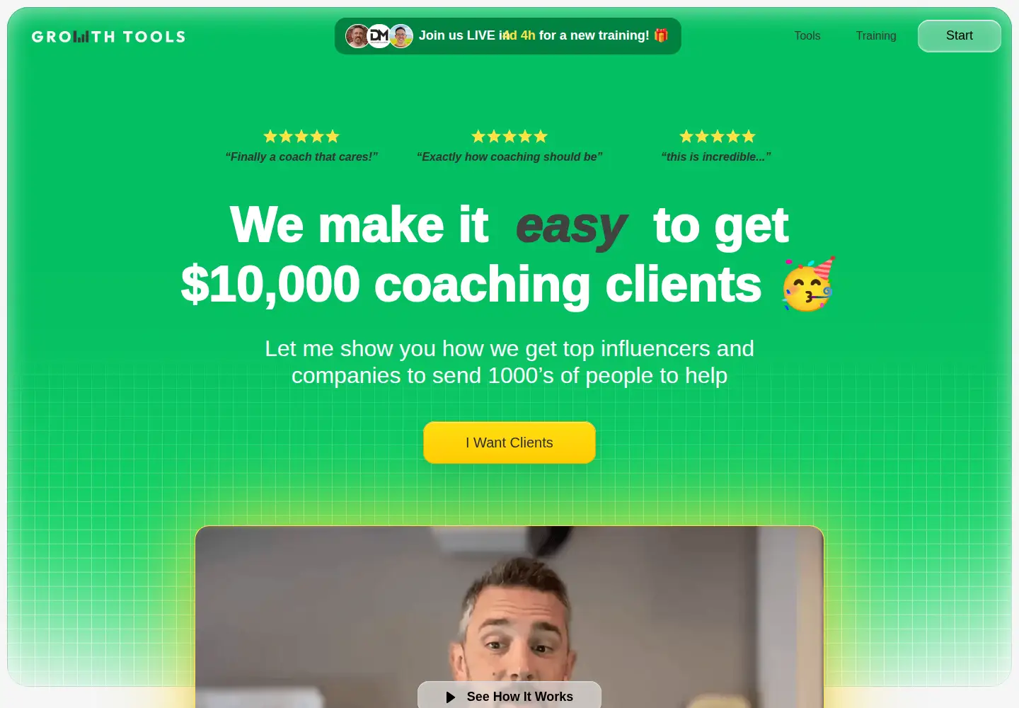 Screenshot of growthtools.com