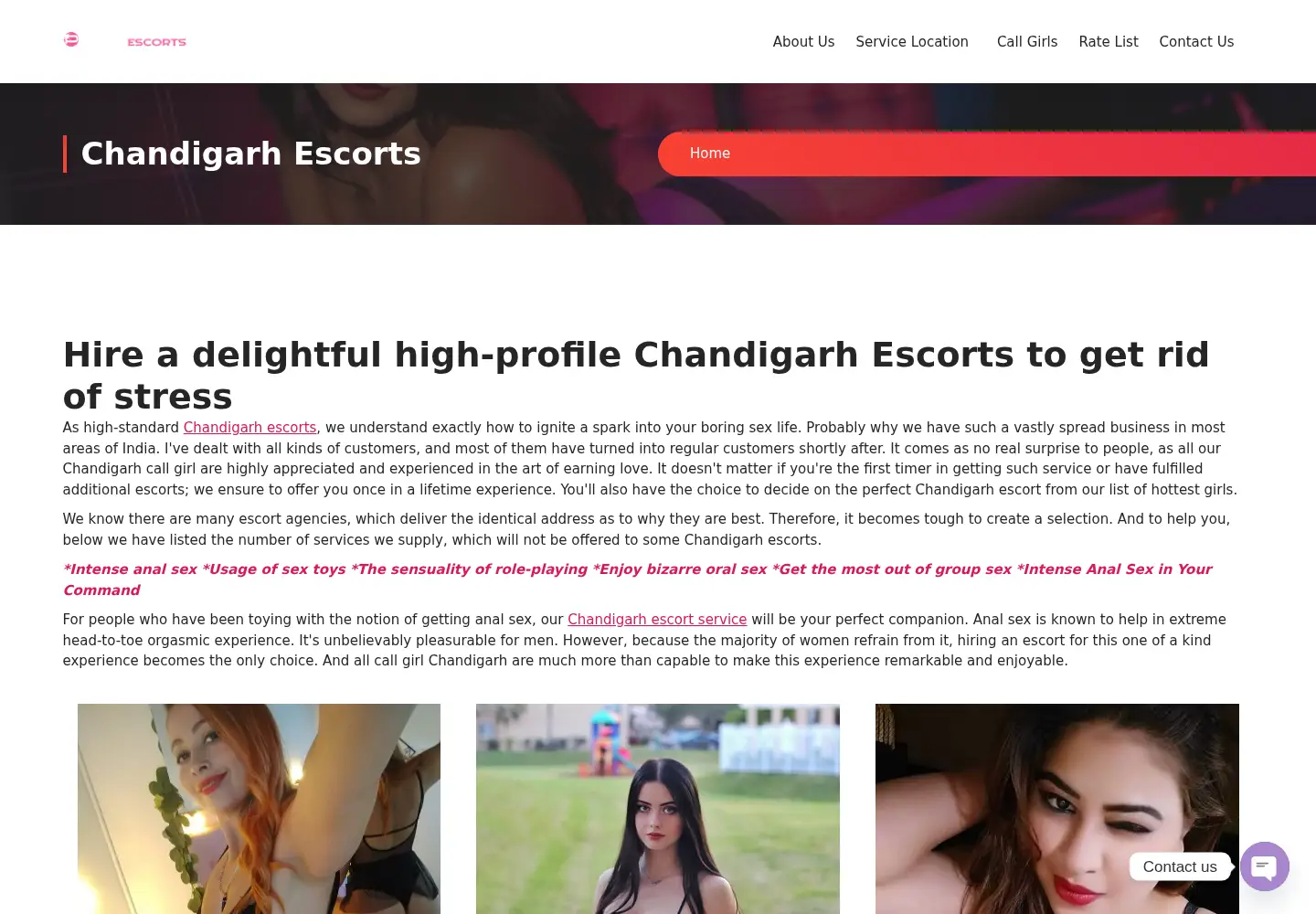 Screenshot of priyaescort.net