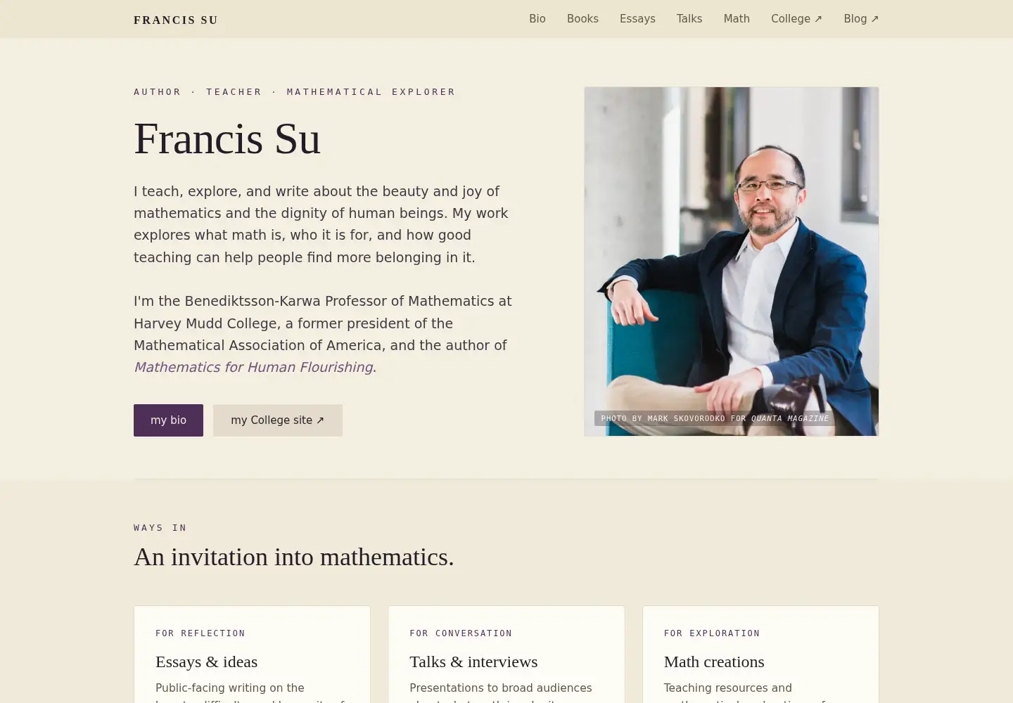 Screenshot of francissu.com