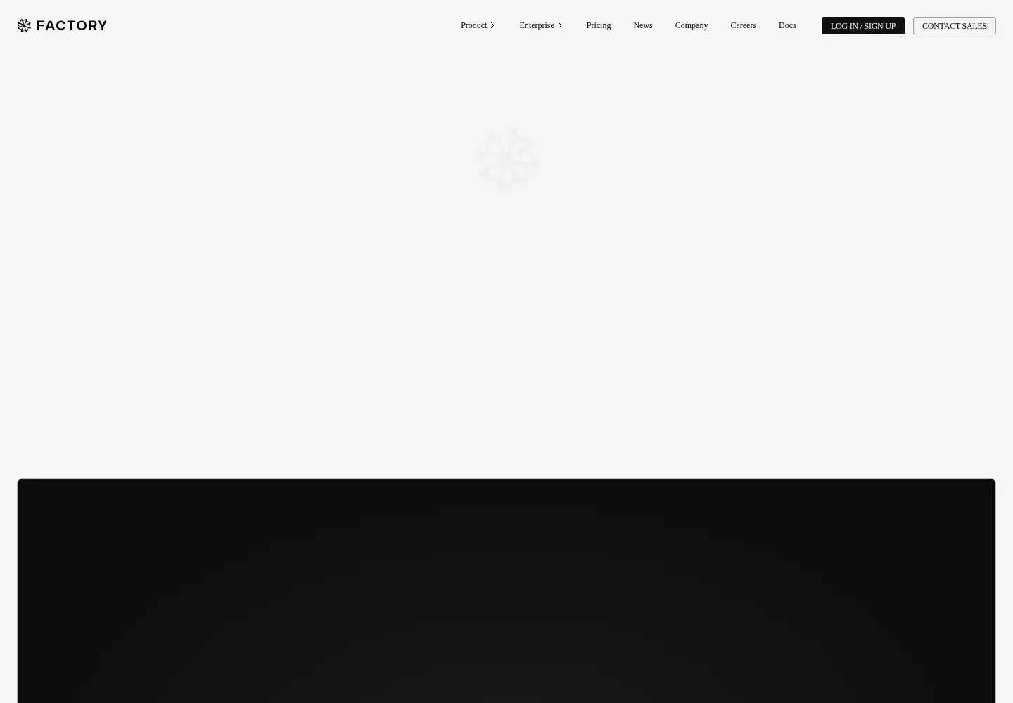 Screenshot of factory.com