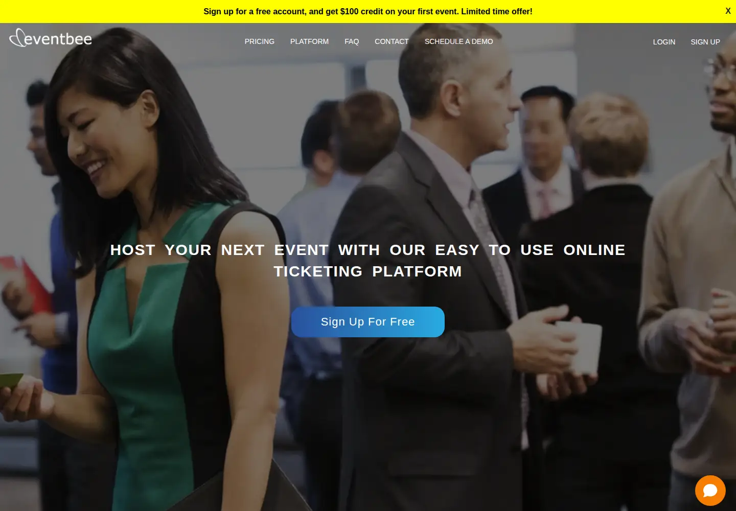 Screenshot of eventbee.com