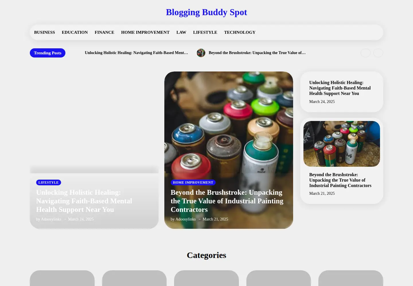 Screenshot of bloggingbuddyspot.com