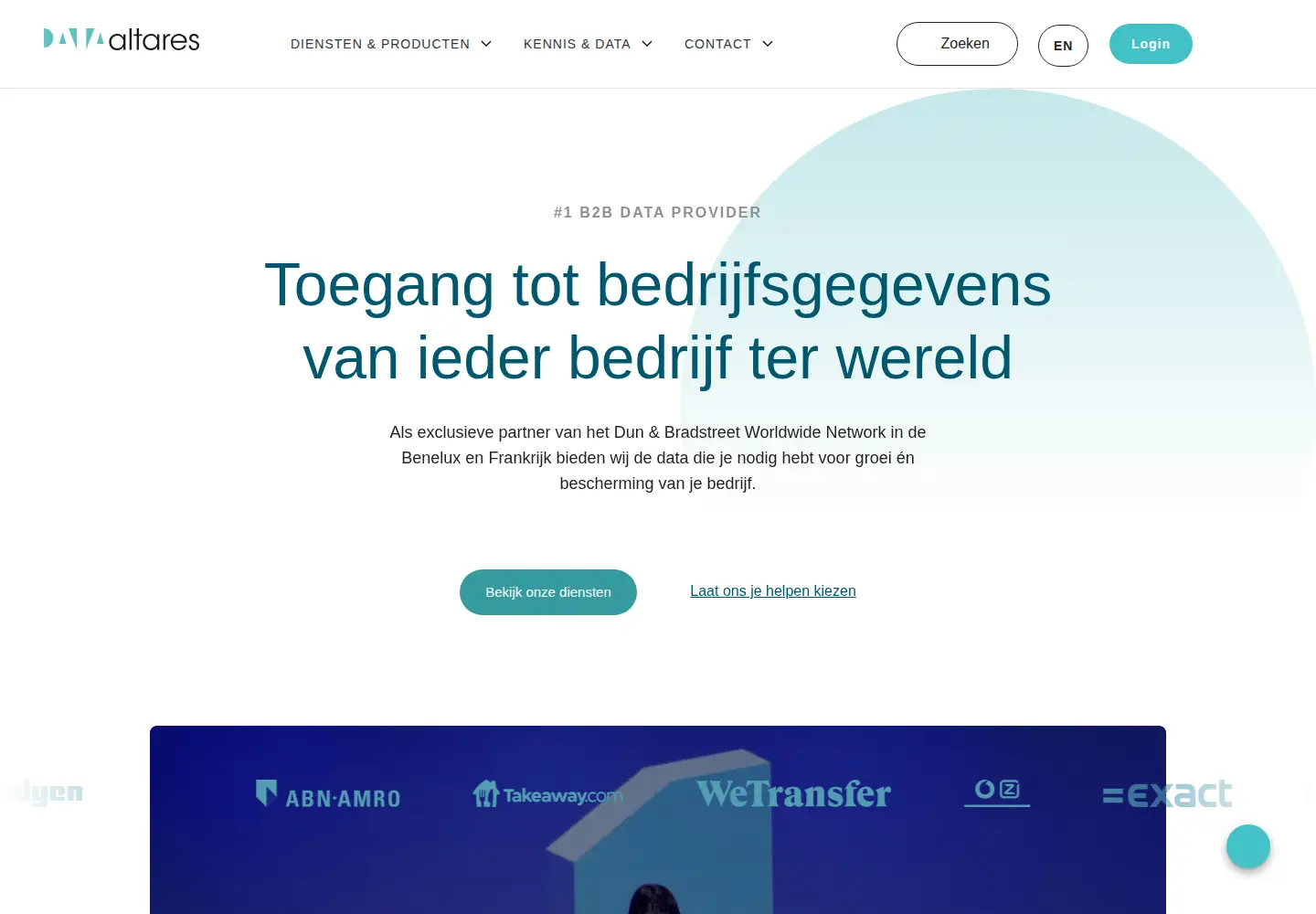 Screenshot of altares.nl