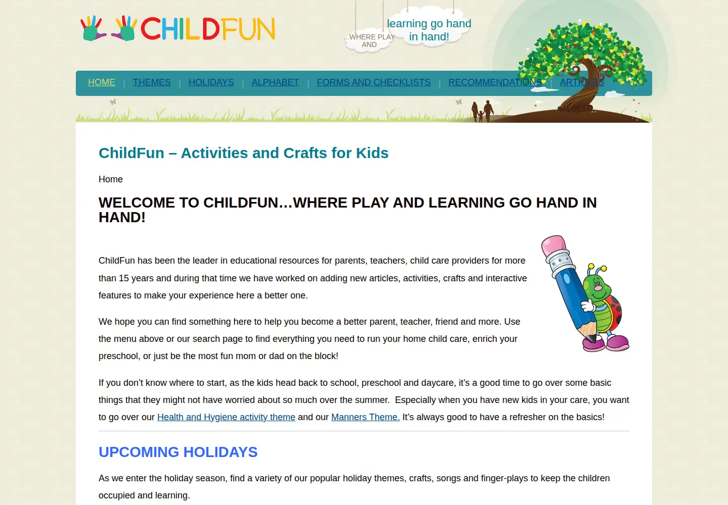 Captured homepage of childfun.com in the current scan