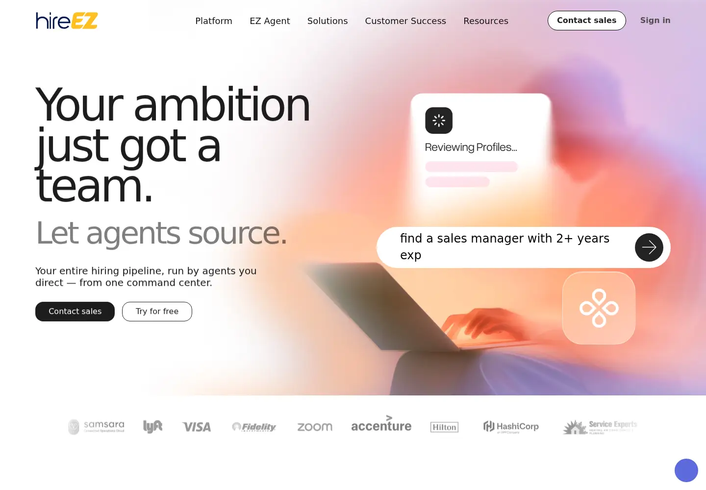 Screenshot of hiretual.com