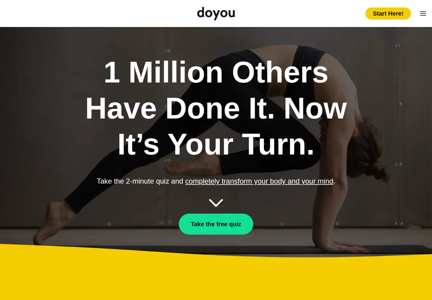 Captured homepage of doyou.com in the current scan