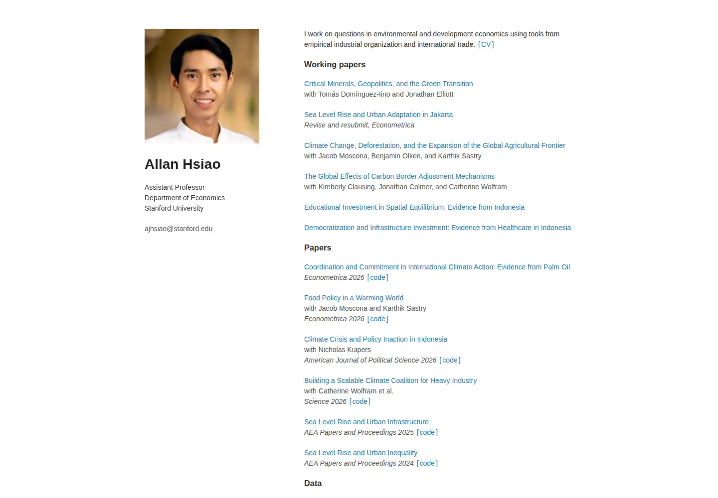 Screenshot of allanhsiao.com