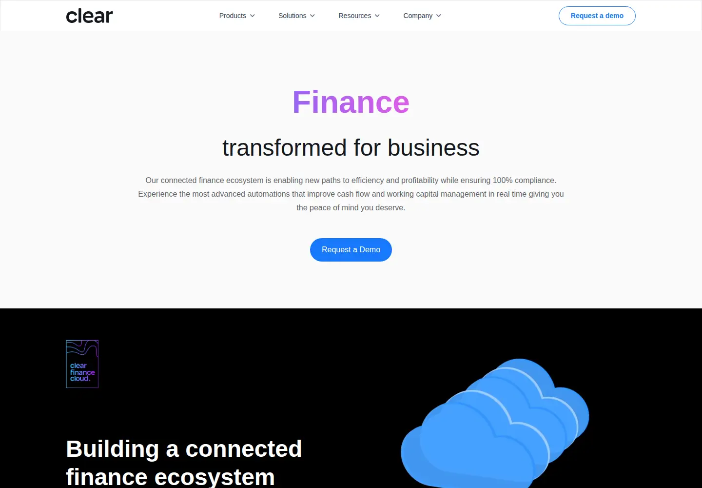 Screenshot of clear.in