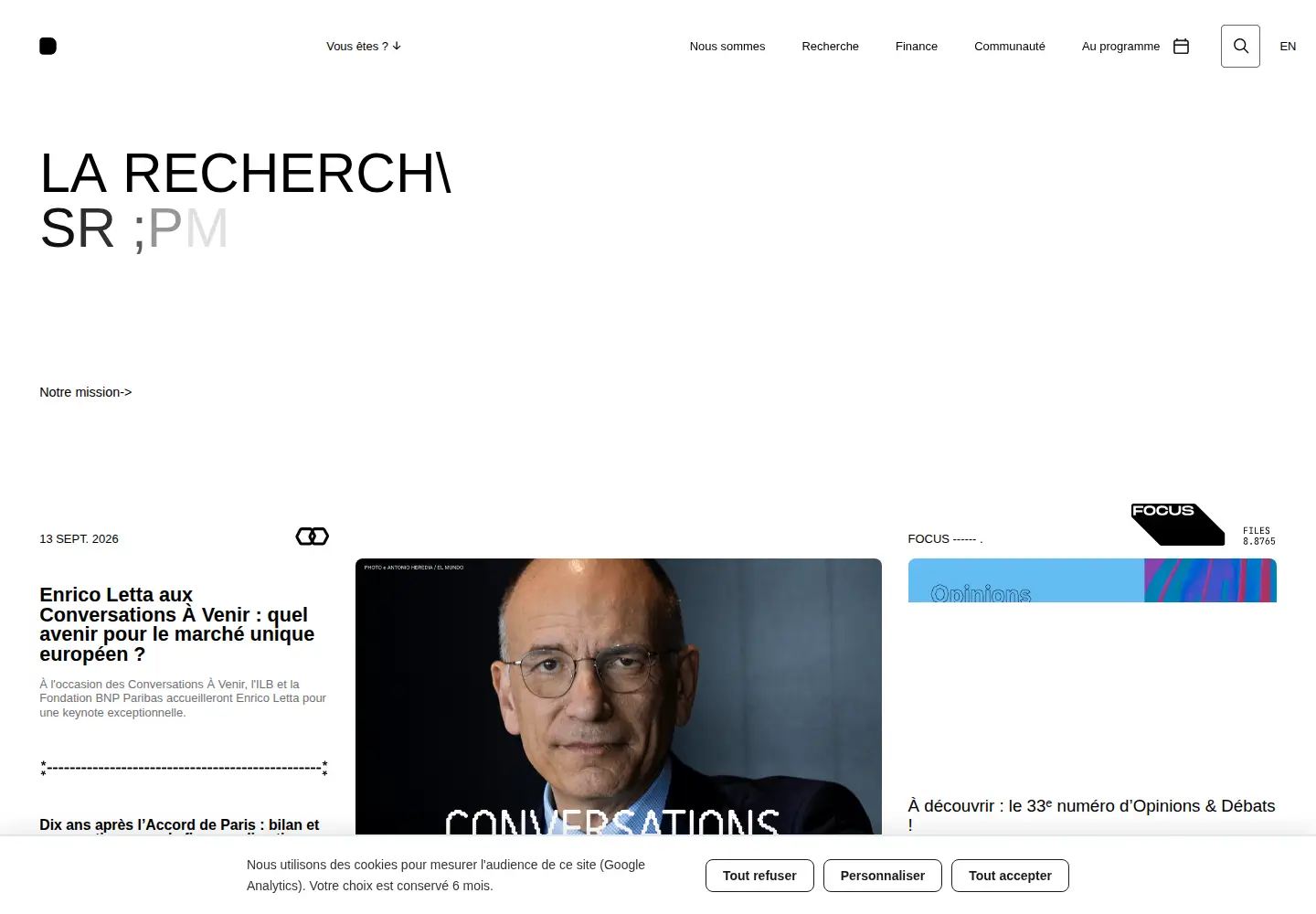 Captured homepage of louisbachelier.org in the current scan