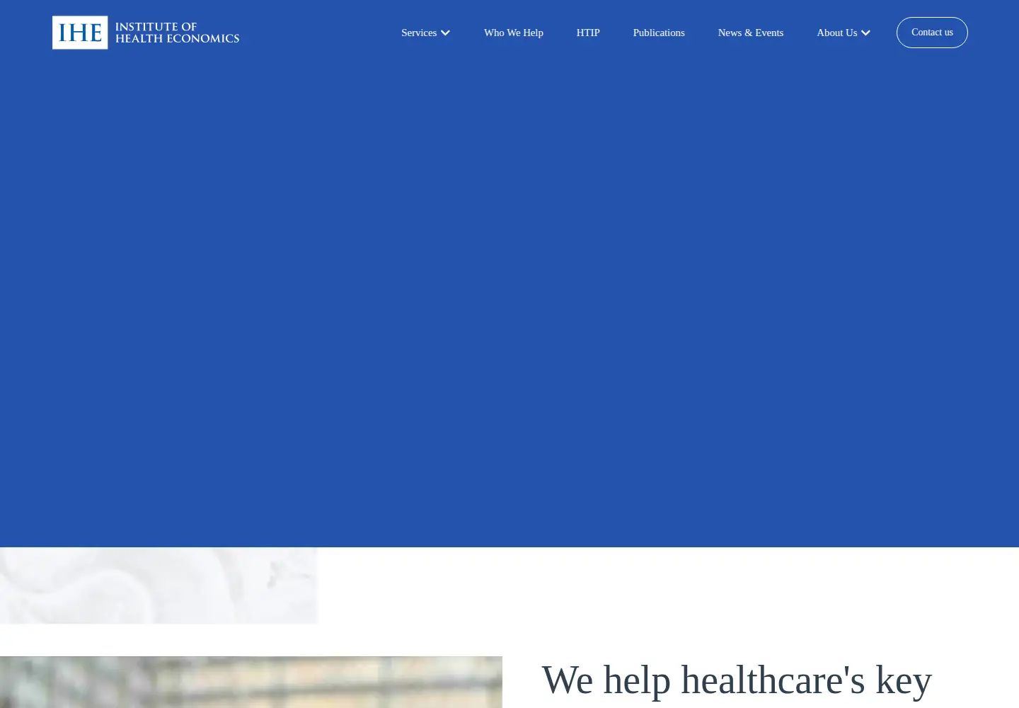 Screenshot of ihe.ca