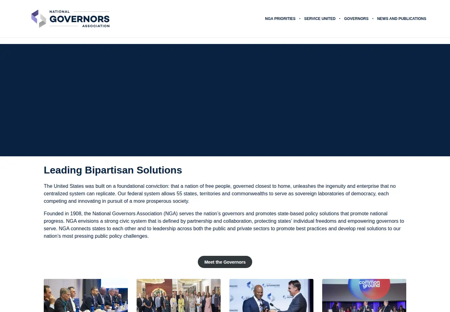 Screenshot of nga.org