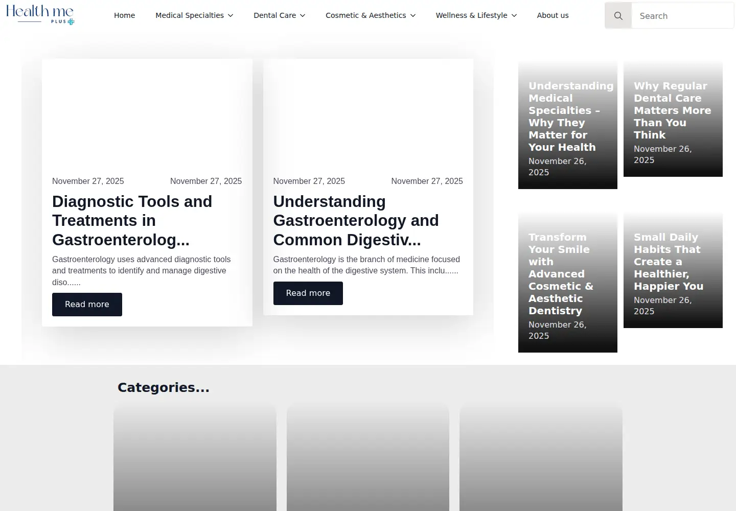 Screenshot of healthmeplus.org