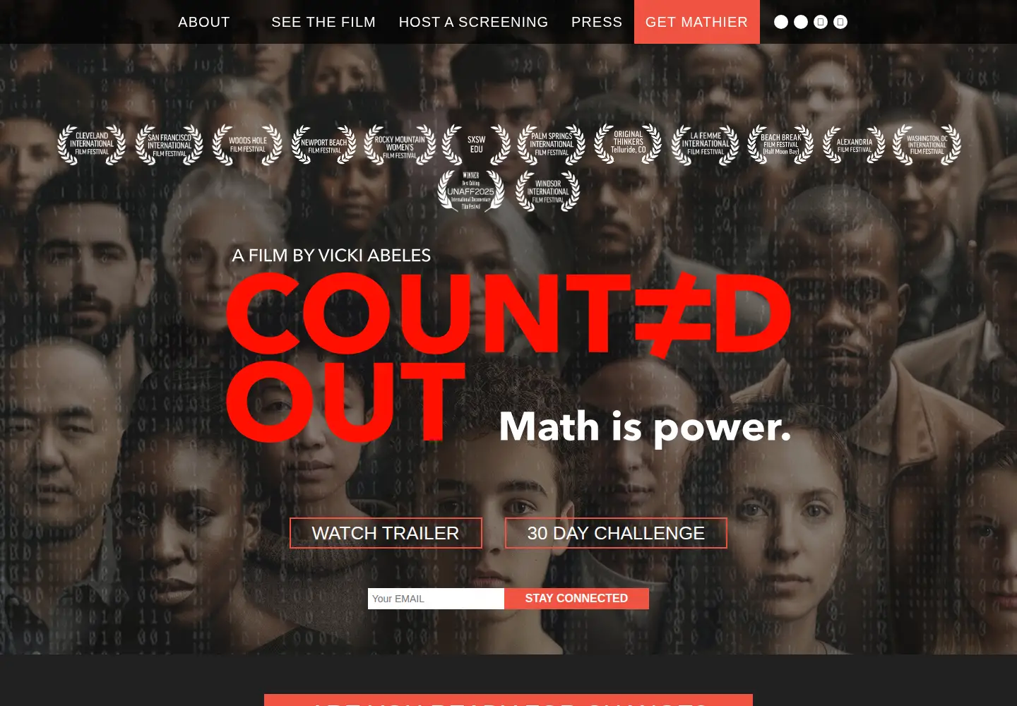 Captured homepage of countedoutfilm.com in the current scan