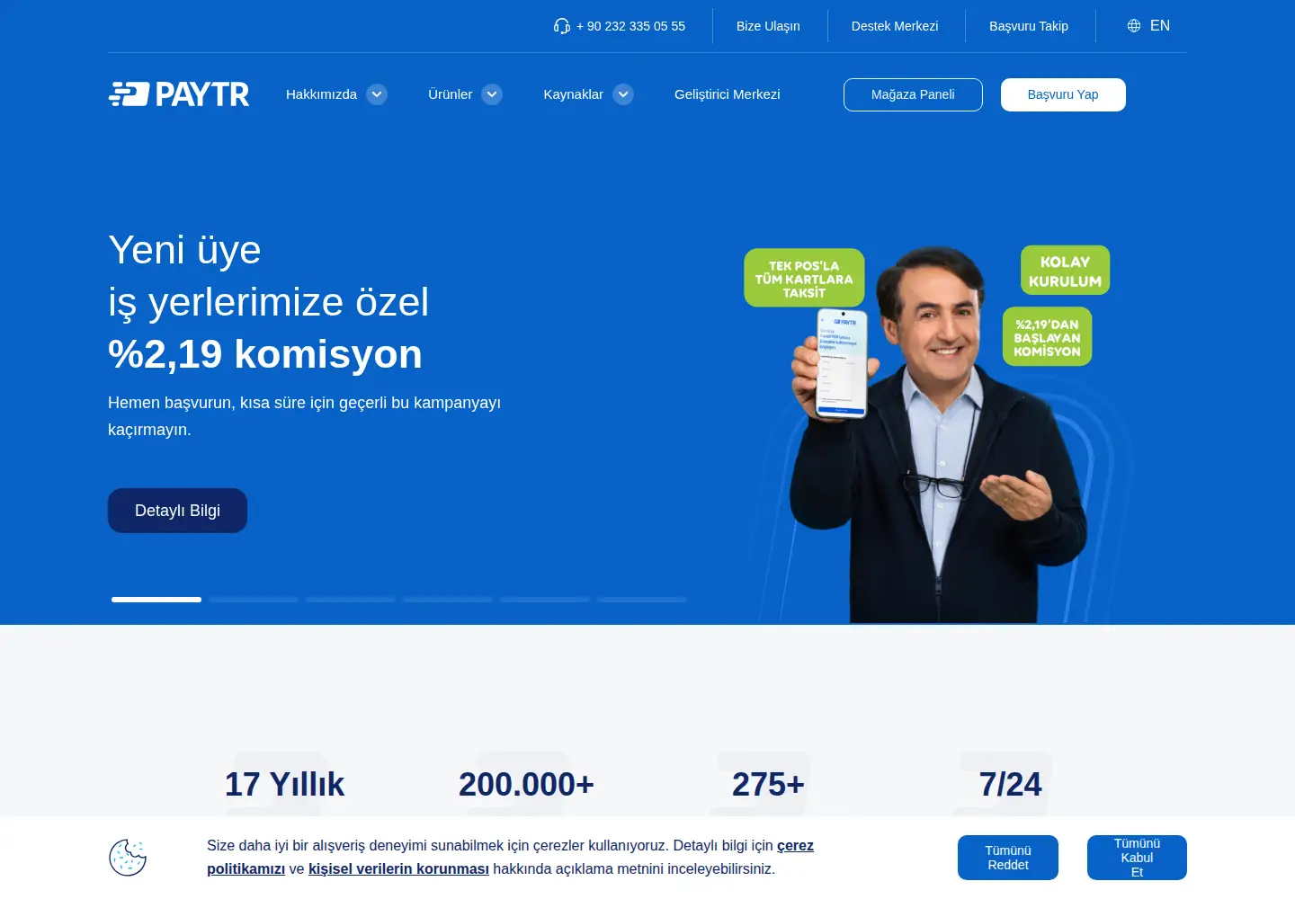 Screenshot of paytr.com